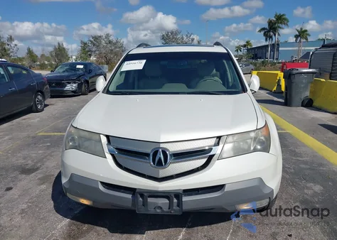 2008 Acura Mdx Technology Package z USA, uszkodzony, nr VIN 2HNYD28618H549705
